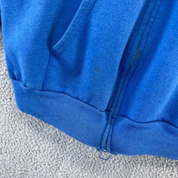 Vintage Las Vegas Sweatshirt Mens Extra Large Blue Black Zip Hoodie Spellout 90s - Picture 3 of 16